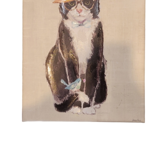 Kathryn White cat painting - Picture 3 of 5